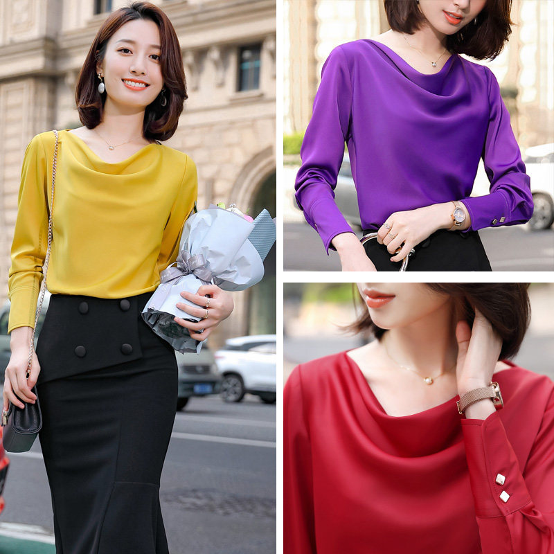 车厘子红内搭本命年小衫打底女衬衫 璨盛衬衫