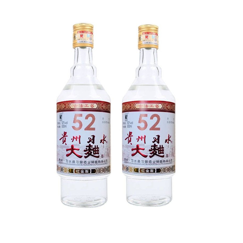 贵州习水大曲红金版浓香型白酒52度500ml*12瓶整箱纯粮食口酒固态-图3