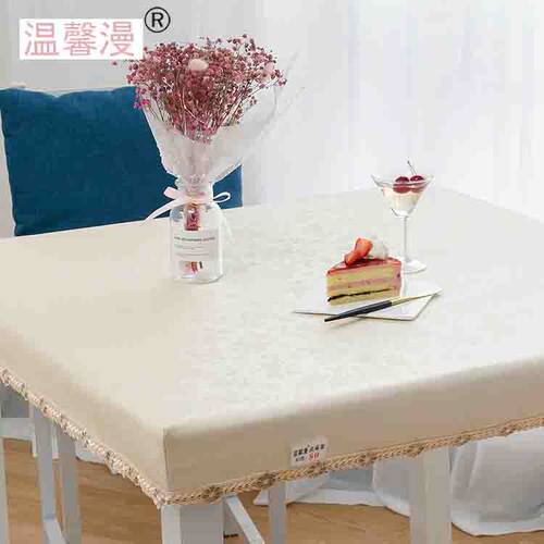 桌布防水防油防烫pvc免洗皮套透明长方形烤火餐桌垫茶几皮桌罩套 - 图2