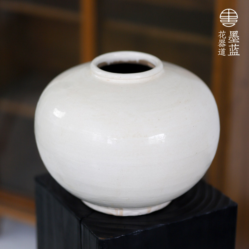仿古白瓷手工刻花陶罐复古大号花瓶客厅仿宋插花装饰摆件,淘宝优惠券,粉丝福利购,淘宝优惠卷