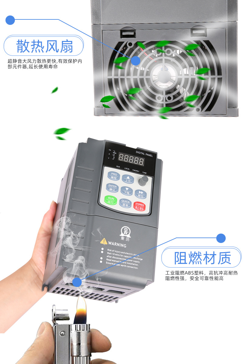 变频器55KW380V数控机床车床磨床刨床捆扎机纸机切片机-图1