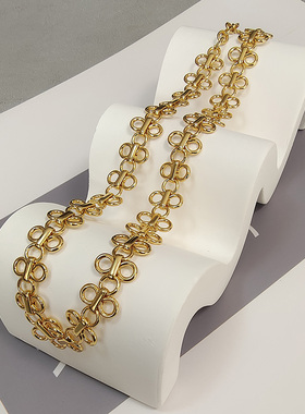 四叶草女法式复古锁骨链短款项链