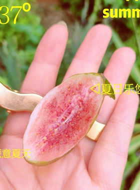 滴胶边夹饰品定制真无花果