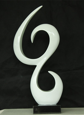 酒店售楼处样板间家居软装饰品树脂工艺品轻奢简约玄关雕塑大摆件