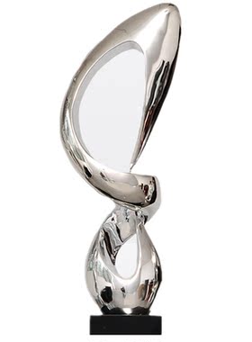 玄关装饰摆件客厅现代轻奢酒店大堂艺术品电视柜高级抽象落地雕塑