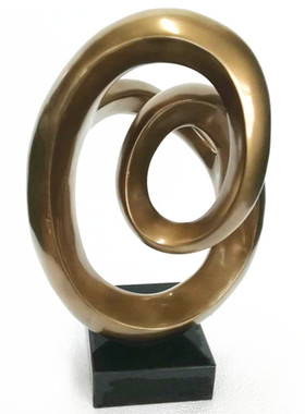 现代简约客厅玄关雕塑摆件样板房酒店餐厅桌面电视旁摆设软装饰品