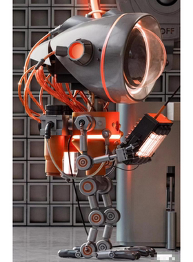 科技风机械姬机器人落地大摆件酒吧KTV网红拍照商场美陈软装雕塑