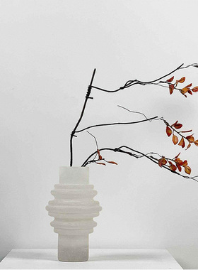 西班牙云石花器摆件软装饰器皿