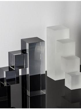 现代北欧攀登书档书立摆件软装样板间客厅茶几阶梯家居装饰品配搭