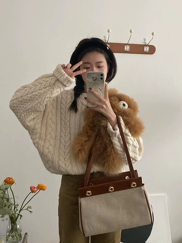 Портативная сумка на одно плечо, Южная Корея, французский стиль