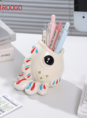 闽南滴水兽多巴胺笔筒摆件