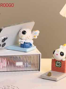 闽南特色泉州文创滴水兽手机支架创意瑞兽办公桌面装饰旅游纪念品