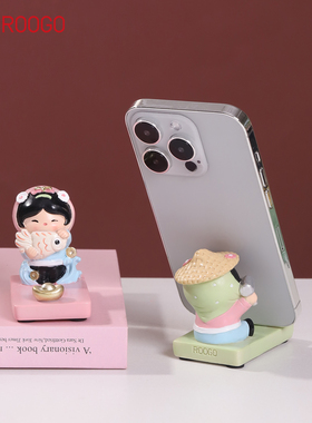 惠安女手机支架泉州文创滴水兽客厅办公桌面装饰摆件旅游纪念礼物