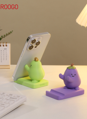 好运连连手机支架摆件可爱卡通办公室桌面装饰情绪解压少女心礼物