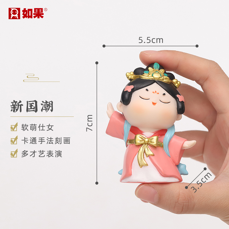 唐小圆系列古风唐八艺盲盒小摆件公仔手办仕女礼盒生日礼物送女生 - 图3