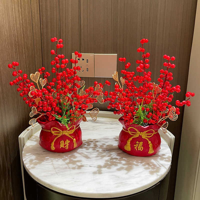 新年装饰仿真花 新人首单立减十元 22年2月 淘宝海外