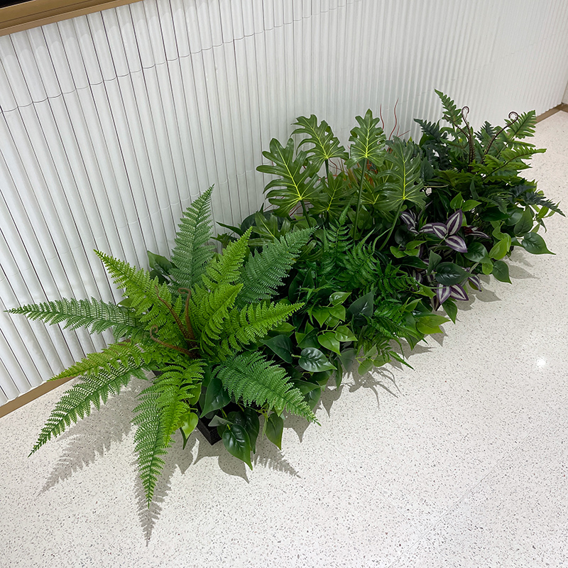 wo+高仿真单支龟背叶美人蕉绿植户外花箱装饰花材橱窗搭配假植物 - 图1