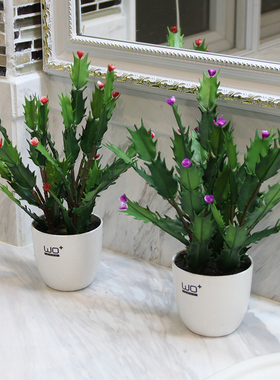 5折清仓仿真绿植盆栽电脑桌面花