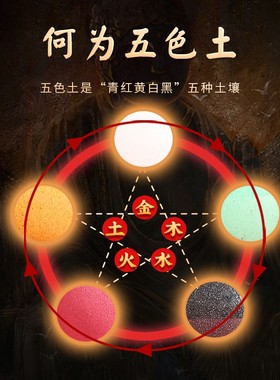 五色土昆仑山摆件厕所