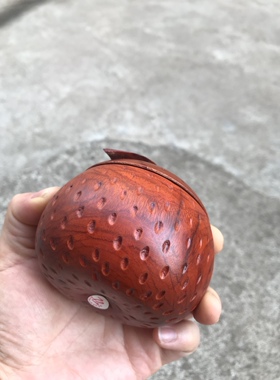 小苹果烟灰缸实用手工越南进口花梨木