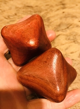 缅甸花梨木六角按摩手玩心/按摩穴位/健身保健球