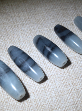 新疆和田玉籽料文玩手机钥匙小挂件吊坠项手串转运珠勒子青花山水