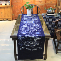 Wax Dyeing Table Flags with Fenglai Yunnan Ethnic Wind Tea Mat Table Towels TV Cabinet Table Decoration Monolayer Painting Tea Table Banner