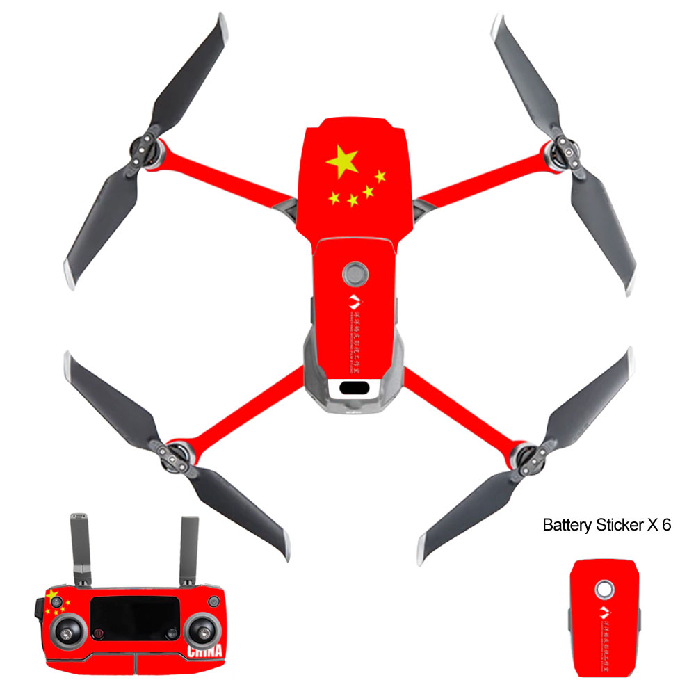 DJI御2国旗贴纸机身贴膜5.5寸屏MAVIC2配件可来图定制迷彩多款 - 图2