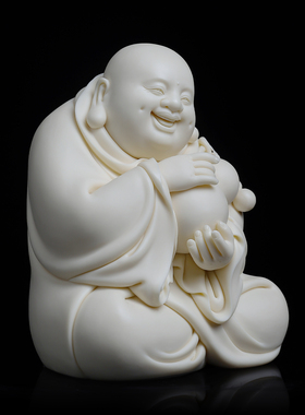 戴玉堂陶瓷林建胜《抱葫芦弥勒》非遗收藏高端艺术品上来家居摆件