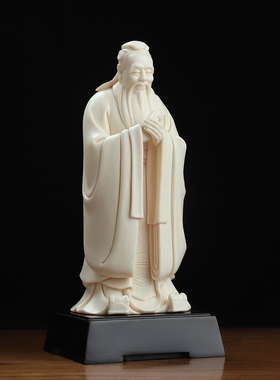 戴玉堂郑建忠陶瓷摆件《孔子》老师恩师送礼家用神像家居饰品摆件