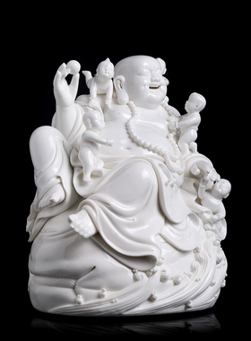 戴玉堂陶瓷叶云凤《五子登科》非遗收藏新婚祝福送礼摆件家居饰品