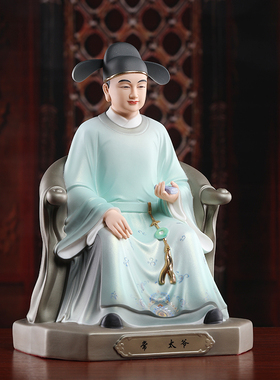 戴玉堂陶瓷常爷常夫人东北四大家族常家太爷太奶神像家用供奉摆件