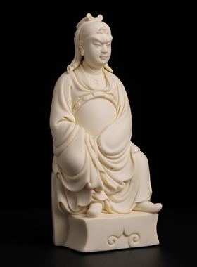 戴玉堂陶瓷摆件文财神关二爷