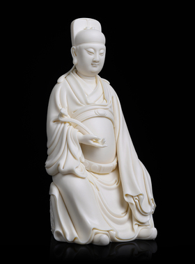 戴玉堂陶瓷林建胜《坐四季椅如意文昌》收藏商务送礼摆件家居饰品