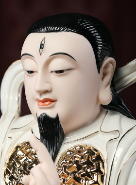 戴玉堂陶瓷摆件九天应元雷声普化天尊雷祖像雷公雷神南极长生大帝