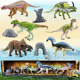 Dinosaur toy gift box set with articulated movable Tyrannosaurus rex