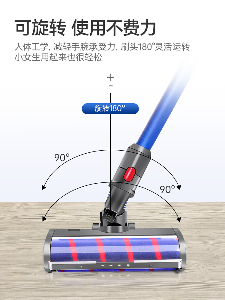 适配Dyson戴森吸尘器配件吸头V8V6V7V10V11滚筒地刷吸尘机家用头 - 图3