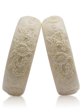 猛犸象牙工艺品雕刻文玩贵妃镯