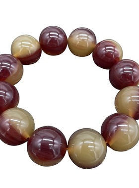 热销人造羊角手链树脂佛珠diy