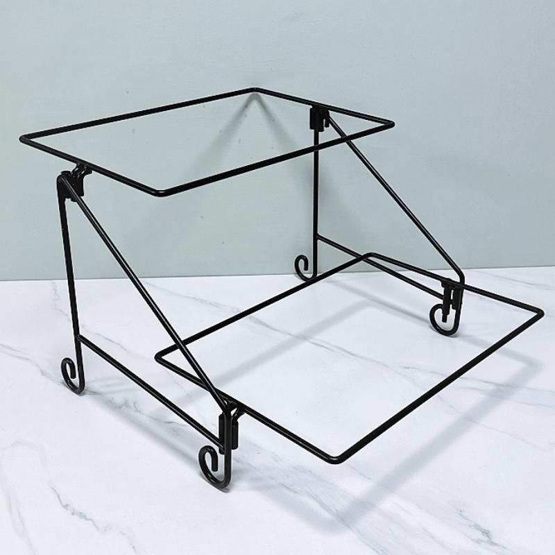 酒店自助餐台食物水果甜品双层多层三层方架子蛋糕展示长方形 - 图3