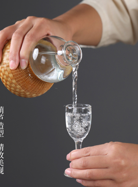 葫芦竹丝编酒壶水壶便携装酒