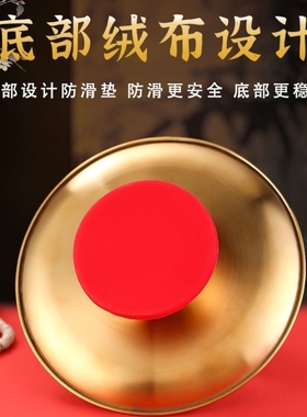 佛前贡品托盘专用果盘拜神合金金色摆件莲花用品菩萨水果盘供水供