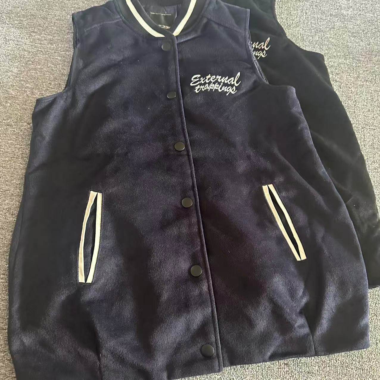 外贸日单男士秋冬学院风棒球服马甲 马夹运动夹克衫外套,淘宝优惠券,粉丝福利购,淘宝优惠卷