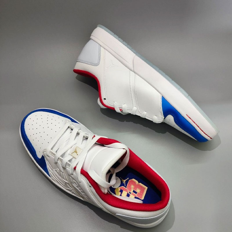 Jordan Nu Retro 1 Low Cn 减震防滑低帮篮球鞋白 FN8903-111 - 图1