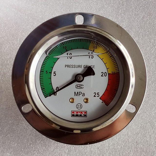 Injection molding machine stainless steel shock-resistant pressure gauge