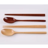 Японская ложка для еды для домашнего использования, деревянная маленькая посуда