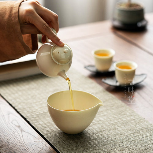 草木灰大礼盒套装｜整套茶壶盖碗功夫茶具复古风中式家用陶瓷茶器 - 图2