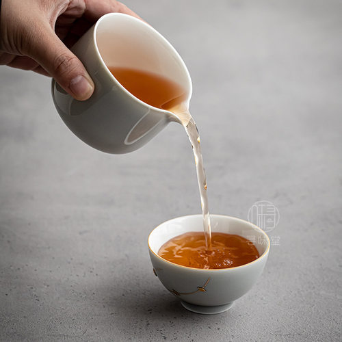 冰灰釉小圆公道杯｜无柄直口公杯茶海家用陶瓷功夫茶具分茶器匀杯 - 图1