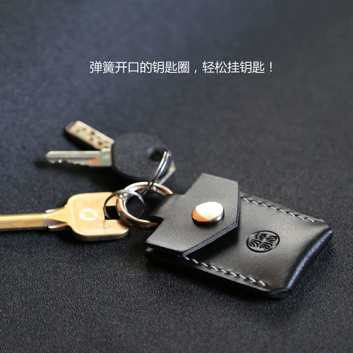 Кожаный картхолдер ручной работы, брелок, индукционный защитный чехол, из натуральной кожи