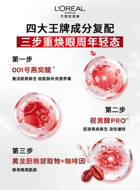欧莱雅复颜抗皱眼霜补水淡纹
